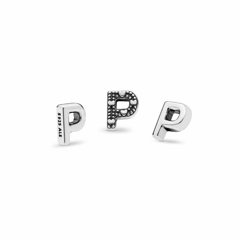 Pandora Letter P Petite Locket Charm NZ, Sterling Silver (798536-AMJ)